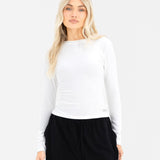 Ebony Long Sleeve Top - Warm White