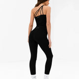 SculptForm One Shoulder Vest - Black