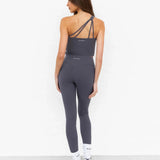 SculptForm One Shoulder Vest - Charcoal