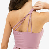 SculptForm One Shoulder Vest - Dusty Pink