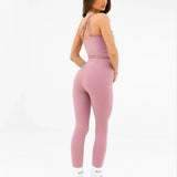 SculptForm One Shoulder Vest - Dusty Pink