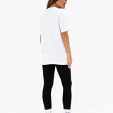 Sophia Oversized T-Shirt - White & Classic Red