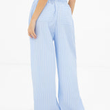 Elodie Stripe Trousers - Blue