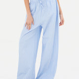 Elodie Stripe Trousers - Blue