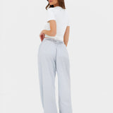 Elodie Stripe Trousers - Grey