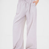 Elodie Stripe Trousers - Light Lilac