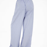 Elodie Stripe Trousers - Navy