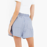 Elodie Stripe Shorts - Navy