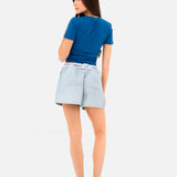 Elodie Stripe Shorts - Teal