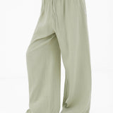 Mila Wide Leg Trousers - Soft Sage