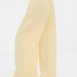 Mila Wide Leg Trousers - Butter Yellow