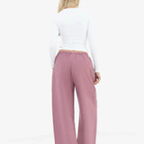 Maya Wide Leg Trousers - Dusty Pink