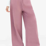 Maya Wide Leg Trousers - Dusty Pink