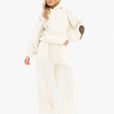 Maya Wide Leg Trousers - Buttermilk