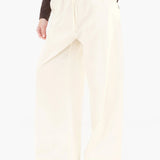 Maya Wide Leg Trousers - Buttermilk