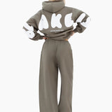 Maya Wide Leg Trousers - Safari Green