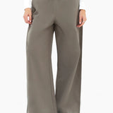 Maya Wide Leg Trousers - Safari Green
