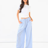 Summer Stripe Trousers - Blue Stripe