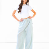 Summer Stripe Trousers - Green Stripe