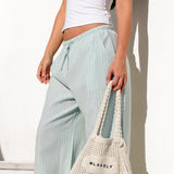 Summer Stripe Trousers - Green Stripe