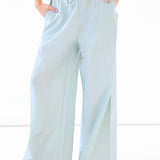 Summer Stripe Trousers - Green Stripe