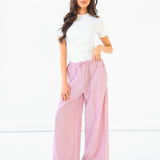 Summer Stripe Trousers - Pink Stripe
