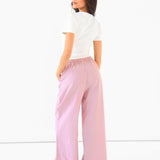 Summer Stripe Trousers - Pink Stripe