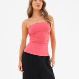 Solea Bandeau Top - Bright Pink