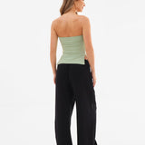 Solea Bandeau Top - Sage Green