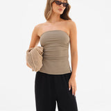 Solea Bandeau Top - Taupe