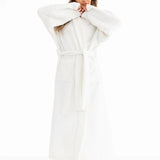 Embroidered Isabel Dressing Gown - White