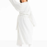 Embroidered Isabel Dressing Gown - White