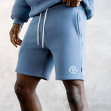 Briston Relaxed Jogger Shorts - Steel Blue