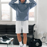 Briston Relaxed Jogger Shorts - Marl White