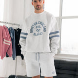 Briston Relaxed Jogger Shorts - Marl White