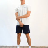 Italic Relaxed Jogger Shorts - Navy