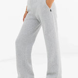 Jada Wide Leg Sweatpants - Marl Grey