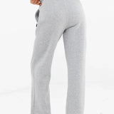 Jada Wide Leg Sweatpants - Marl Grey