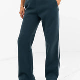 Jada Wide Leg Sweatpants - Teal Green