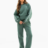 Jada Wide Leg Sweatpants - Vintage Green
