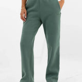 Jada Wide Leg Sweatpants - Vintage Green
