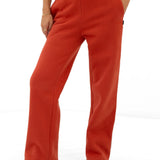 Jada Wide Leg Sweatpants - Washed Red