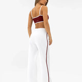 Jada Wide Leg Sweatpants - Flat White