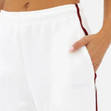 Jada Wide Leg Sweatpants - Flat White