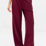 Eden Elasticated Trousers - Burgundy