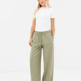 Eden Elasticated Trousers - Warm Olive