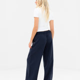 Eden Elasticated Trousers - Soft Navy
