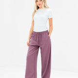 Eden Elasticated Trousers - Dusty Rose