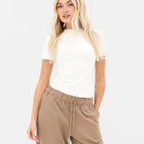Eden Elasticated Trousers - Tan
