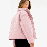 Ariana Quilted Jacket - Soft Pink